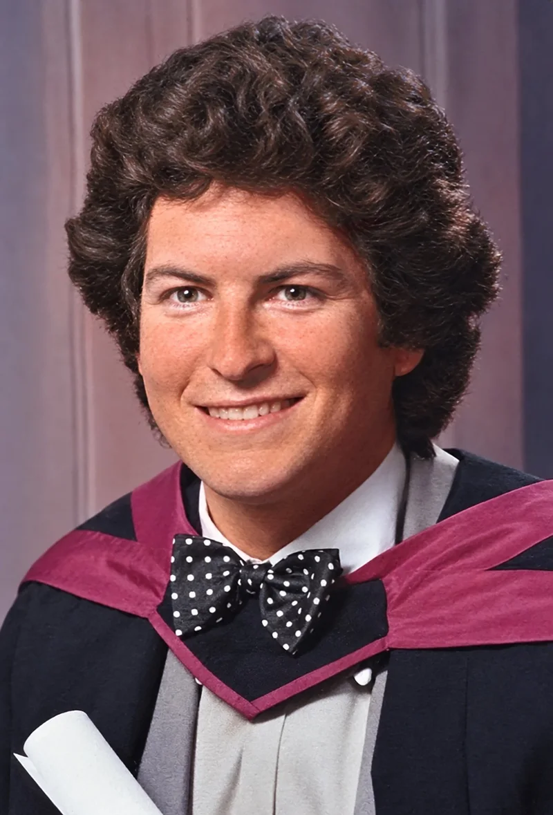 Dr. Kirwan at his medical school graduation, wearing academic dress