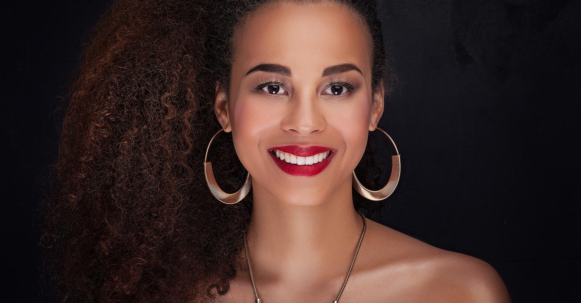 Beauty portrait of elegant african american girl